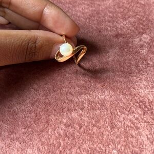 10k Gold and White Pearl Ring
